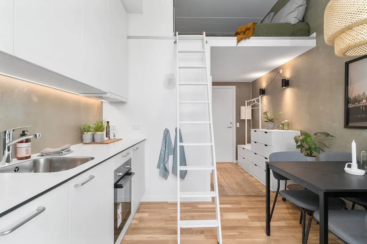 1-vær. lejlighed på 21 m² - Tilst