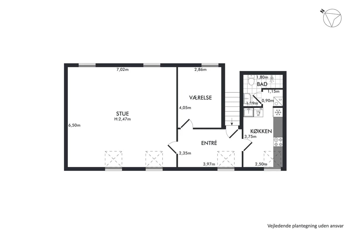2-room apartment, 93 m² - Hillerød