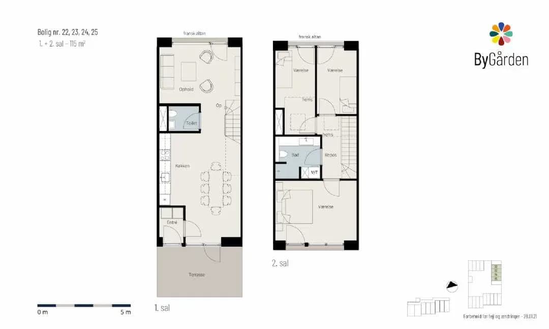 4-vær. rækkehus på 115 m² - Brønshøj