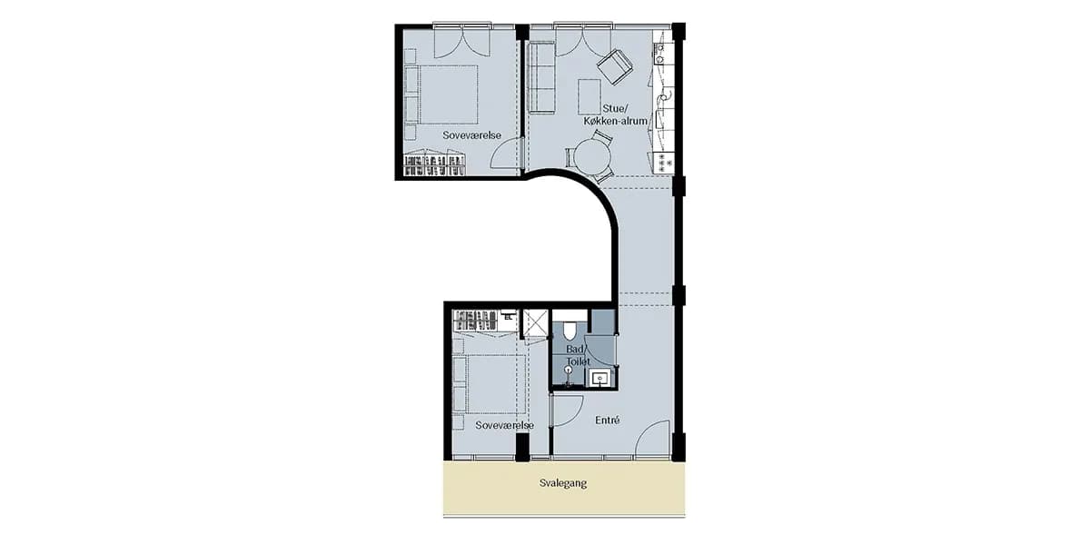 3-vær. lejlighed på 79 m² - Herlev